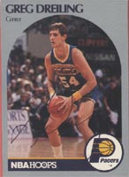 Greg Dreiling Basketball Memorabilia - 1990 Hoops Autographed Card