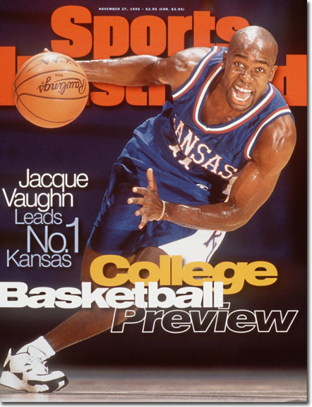 Jacque Vaughn, Basketball, Kansas Jayhawks