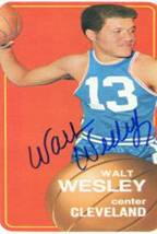 Walt Wesley signed trading card