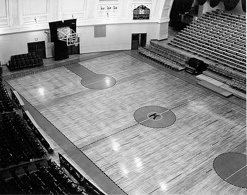 The old basketball court by The University of Kansas Official Flickr Site.